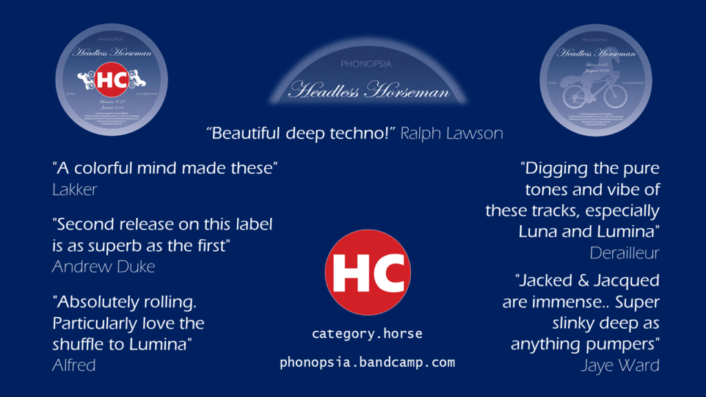 "Beautiful deep techno!" - Ralph Lawson
"Digging the pure tones and vibe of these tracks, especially Luna and Lumina." - Derailleur
"Jacked & Jacqued are immense.. Super slinky deep as anything pumpers.. Brill" - Jaye Ward
"Absolutely rolling. Particularly love the shuffle to Lumina. Will be supporting!" - Alfred
"A colorful mind made these" - Lakker
"Second release on this label is as superb as the first" - Andrew Duke